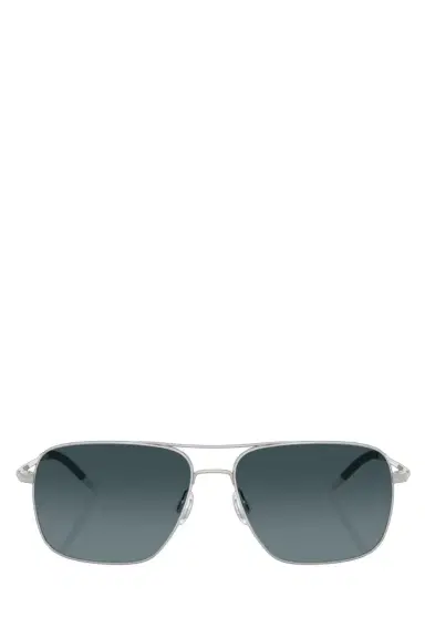Oliver Peoples Square Aviator Polarized Sunglasses | Thumbnail 1
