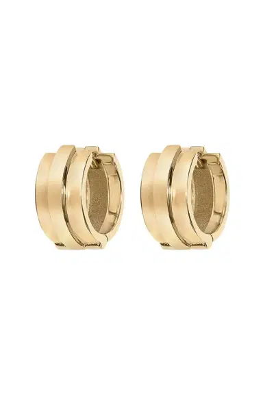 Azlee Staircase 3-Tier Huggie Earrings | Thumbnail 1
