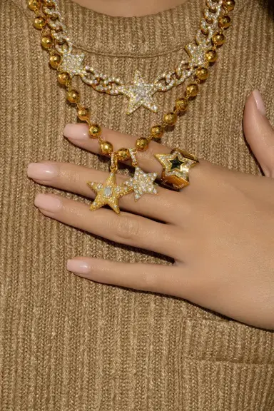 BUDDHA MAMA Star Diamond Small Locket Pendant | Thumbnail 2