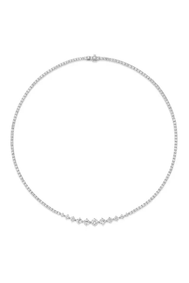 Melissa Kaye Stella Graduated Tennis Necklace