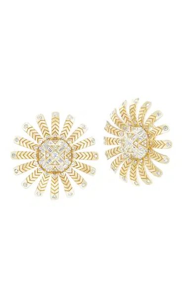 Harwell Godfrey Sunflower Button Stud Earrings | Thumbnail 1 Harwell Godfrey Sunflower Button Stud Earrings | Thumbnail 1