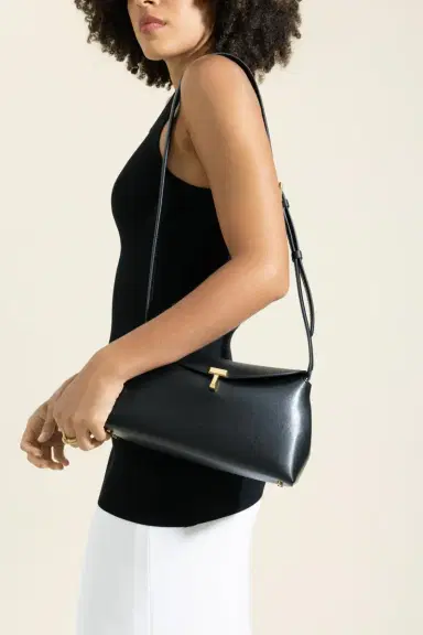 TOTEME T-Lock Leather Clutch | Thumbnail 2 TOTEME T-Lock Leather Clutch | Thumbnail 2