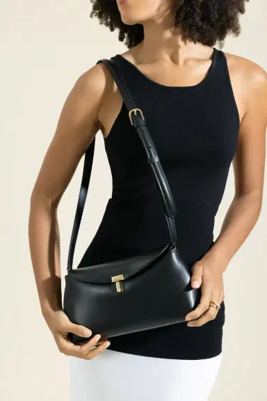 TOTEME T-Lock Leather Clutch | Thumbnail 3 TOTEME T-Lock Leather Clutch | Thumbnail 3