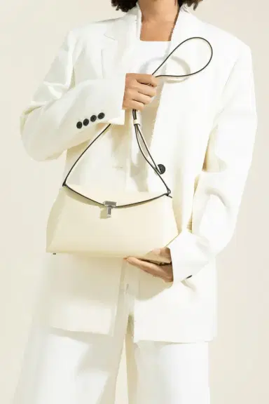 TOTEME T-Lock Leather Clutch | Thumbnail 2 TOTEME T-Lock Leather Clutch | Thumbnail 2