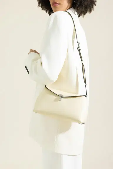 TOTEME T-Lock Leather Clutch | Thumbnail 3 TOTEME T-Lock Leather Clutch | Thumbnail 3
