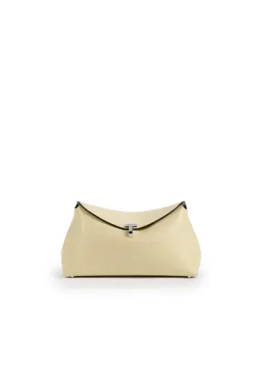 TOTEME T-Lock Leather Clutch | Thumbnail 1 TOTEME T-Lock Leather Clutch | Thumbnail 1