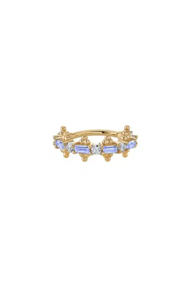 BVLA Tanzanite Diamond Closer Hinge Ear Ring | Thumbnail 1 BVLA Tanzanite Diamond Closer Hinge Ear Ring | Thumbnail 1