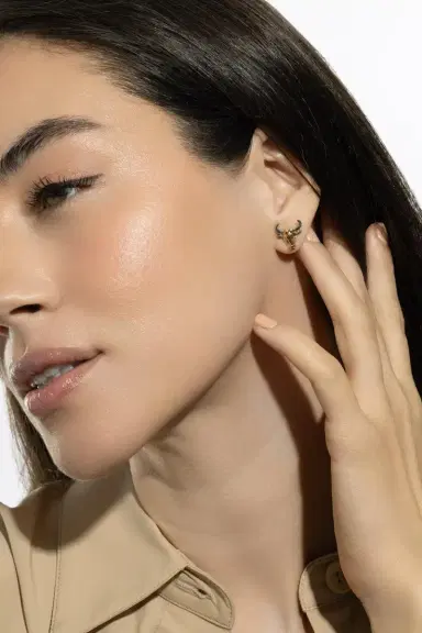 Brent Neale Taurus Zodiac Stud Earrings | Thumbnail 2 Brent Neale Taurus Zodiac Stud Earrings | Thumbnail 2