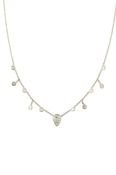 Jacquie Aiche Teardrop Diamond Shaker Necklace | Thumbnail 1