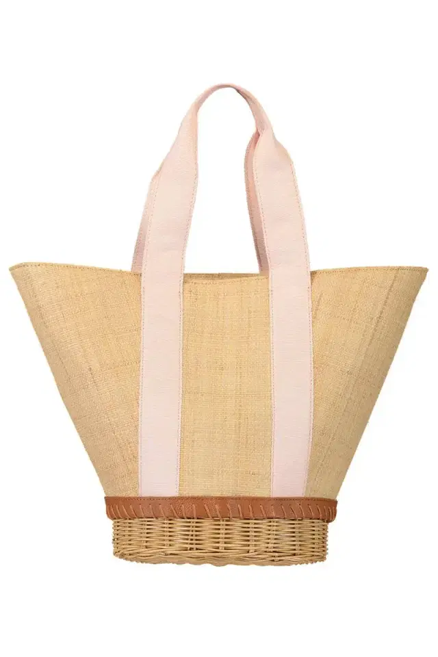 PAMELA MUNSON The Gardener Basket Bag -Natural Blush