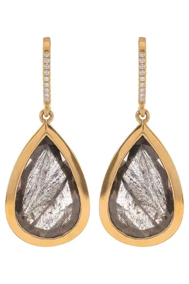 WITH LOVE The Rustic Pear Drop Earrings | Thumbnail 1