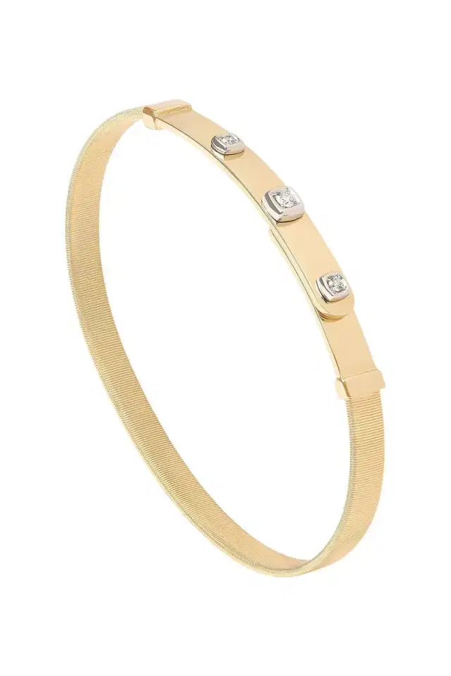 MARCO BICEGO Thin Diamond Coil Masai Bangle Bracelet