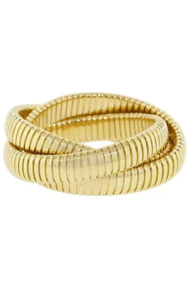 SIDNEY GARBER Three Band Yellow Gold Rolling Bracelet | Thumbnail 1 SIDNEY GARBER Three Band Yellow Gold Rolling Bracelet | Thumbnail 1