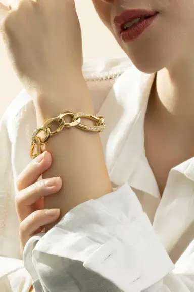BIZZOTTO Three Diamond Link Bracelet | Thumbnail 2 BIZZOTTO Three Diamond Link Bracelet | Thumbnail 2