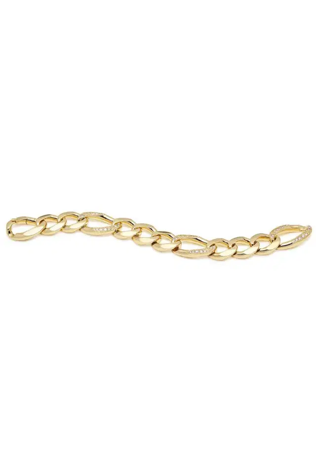 BIZZOTTO Three Diamond Link Bracelet