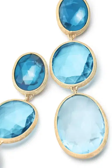 MARCO BICEGO Three-Stone Mixed Topaz Lunaria Earrings | Thumbnail 5