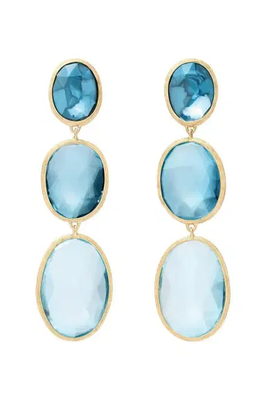 MARCO BICEGO Three-Stone Mixed Topaz Lunaria Earrings | Thumbnail 1