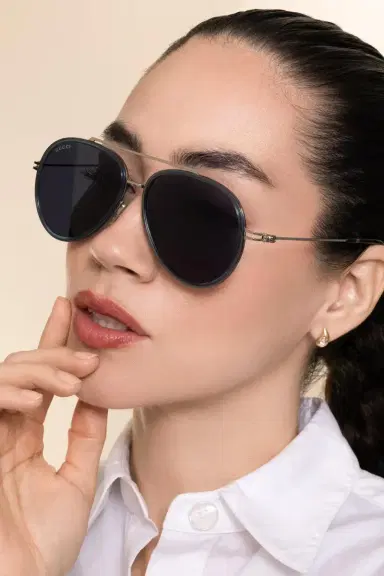 Gucci Tiny GG Aviator Sunglasses | Thumbnail 3 Gucci Tiny GG Aviator Sunglasses | Thumbnail 3