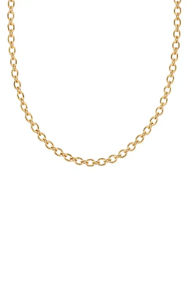 IRENE NEUWIRTH JEWELRY Tiny Oval Link Chain Necklace