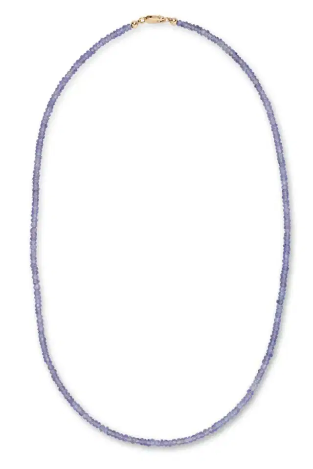 LIZZIE FORTUNATO FINE Tiny Tanzanite Bead Necklace- 16in