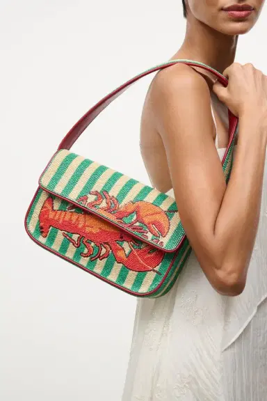Staud Tommy Beaded Bag - Summer Lobster | Thumbnail 2
