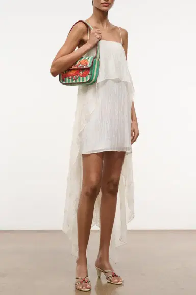 Staud Tommy Beaded Bag - Summer Lobster | Thumbnail 3