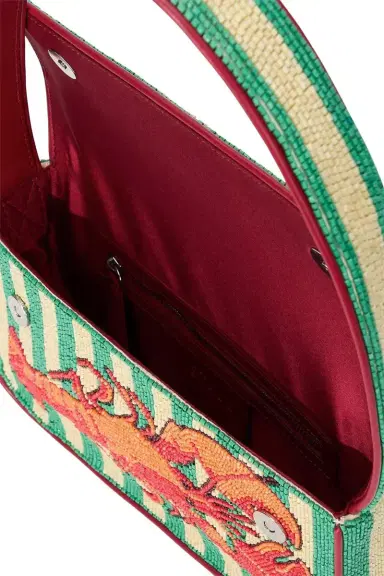 Staud Tommy Beaded Bag - Summer Lobster | Thumbnail 6