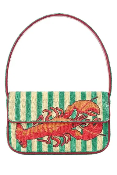 Staud Tommy Beaded Bag - Summer Lobster | Thumbnail 1