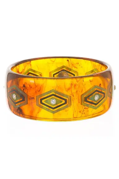 MARK DAVIS Topaz Tortoise Bakelite Bangle | Thumbnail 1 MARK DAVIS Topaz Tortoise Bakelite Bangle | Thumbnail 1