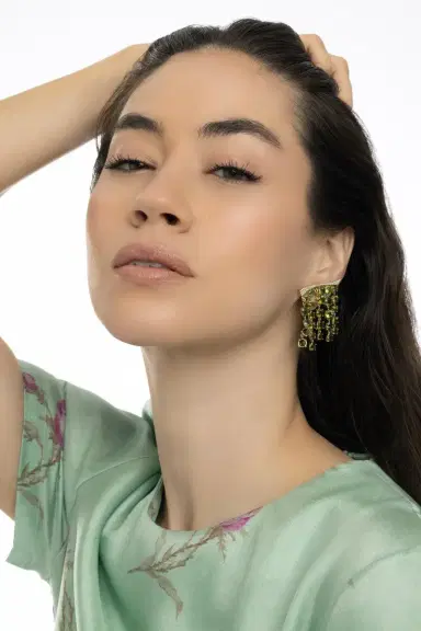 CAROL KAUFFMANN Tourmaline Bossa Nova Earrings | Thumbnail 4 CAROL KAUFFMANN Tourmaline Bossa Nova Earrings | Thumbnail 4