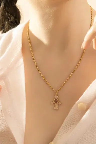 VAN Tourmaline Diamond Marissa Pink Mini Bespoke Robot Pendant | Thumbnail 2 VAN Tourmaline Diamond Marissa Pink Mini Bespoke Robot Pendant | Thumbnail 2
