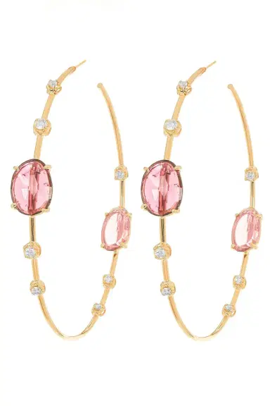 Jacquie Aiche Tourmaline Slice Inside Out Hoops | Thumbnail 1