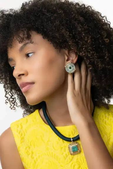 DENISE CASSOU Tourmaline Sphere Earrings | Thumbnail 3