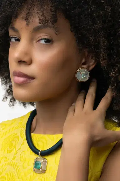 DENISE CASSOU Tourmaline Sphere Earrings | Thumbnail 4