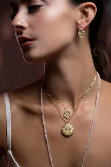 TANYA FARAH Tree of Life Locket Necklace | Thumbnail 2