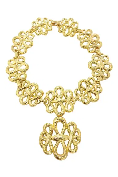 DAVID WEBB Triple Inifinty Hammered Necklace | Thumbnail 1 DAVID WEBB Triple Inifinty Hammered Necklace | Thumbnail 1