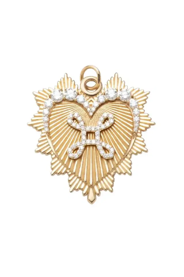 Foundrae True Love Diamond Knot Heart Pendant