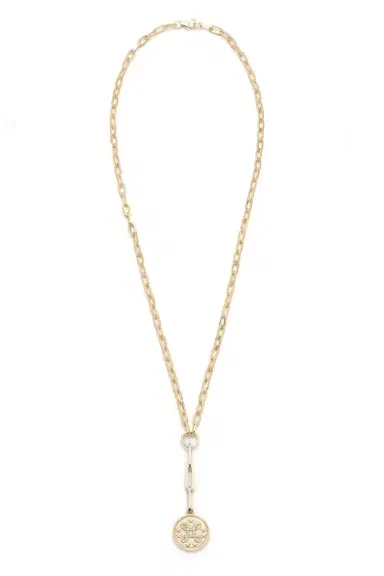 Foundrae True Love Spark Medallion Refined Clip Necklace | Thumbnail 6