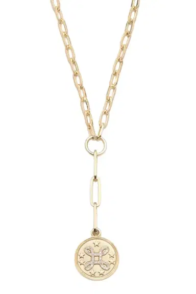 Foundrae True Love Spark Medallion Refined Clip Necklace | Thumbnail 1