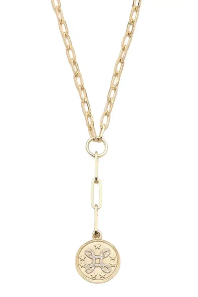 True Love Spark Medallion Refined Clip Necklace