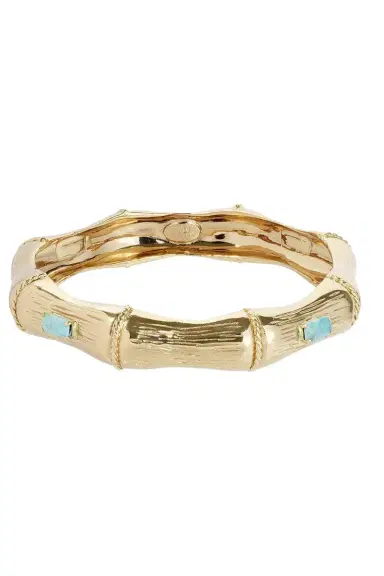 Gas Bijoux Turquoise Bambou Strass Bracelet | Thumbnail 1 Gas Bijoux Turquoise Bambou Strass Bracelet | Thumbnail 1