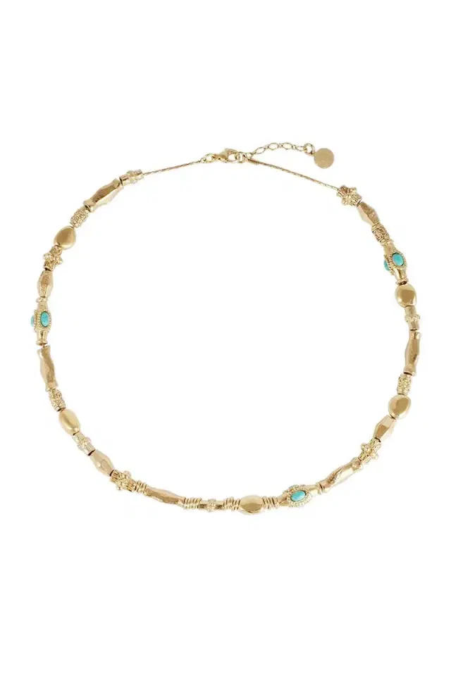 Gas Bijoux Turquoise Beaded Kali Necklace