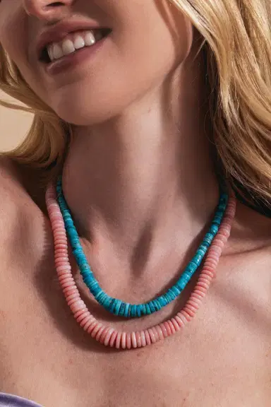 Jacquie Aiche Turquoise Graduated Heishi Beaded Necklace | Thumbnail 6 Jacquie Aiche Turquoise Graduated Heishi Beaded Necklace | Thumbnail 6