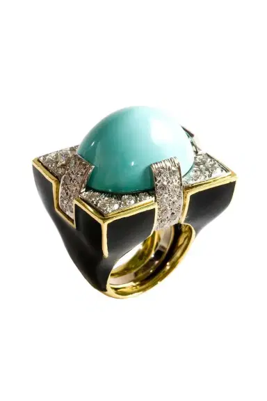 DAVID WEBB Turquoise Grand Central Ring | Thumbnail 1