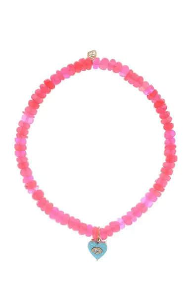 Sydney Evan Turquoise Heart Ethiopian Opal Smooth Charm Bracelet | Thumbnail 1