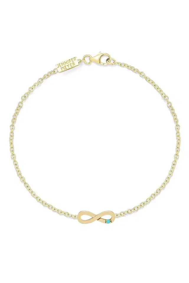 Jennifer Meyer Turquoise Infinity Bracelet