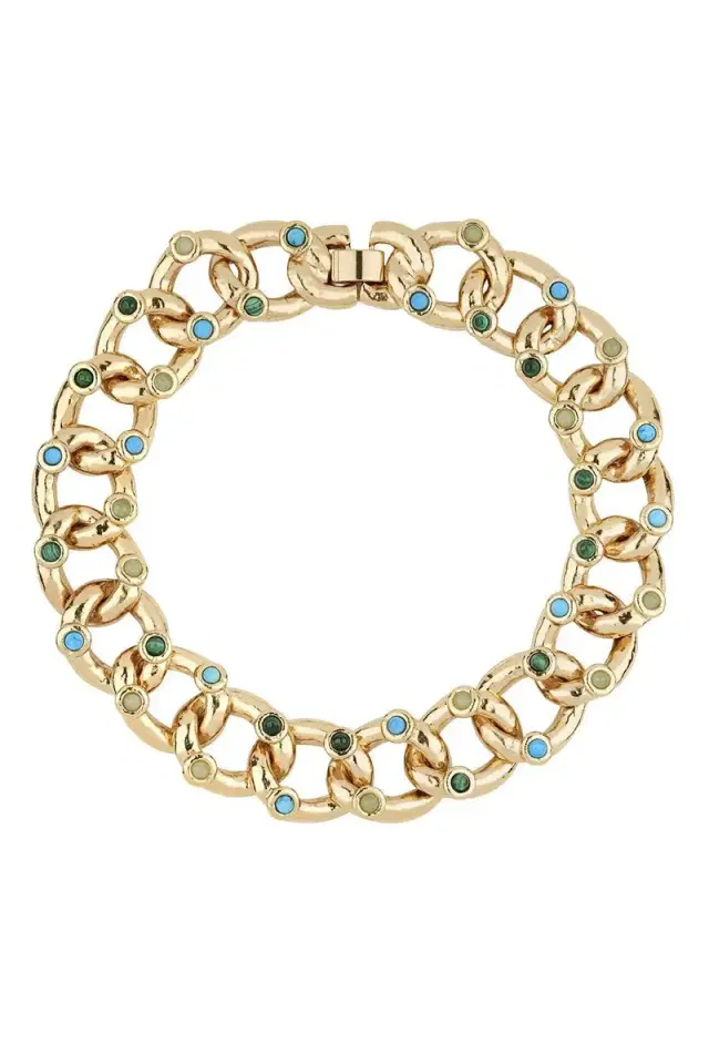 Gas Bijoux Turquoise Malachite Mitsi Necklace