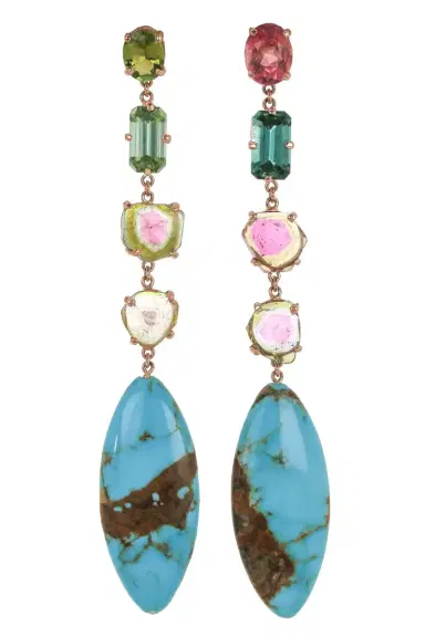 Jacquie Aiche Turquoise Marquise Drop Earrings | Thumbnail 1