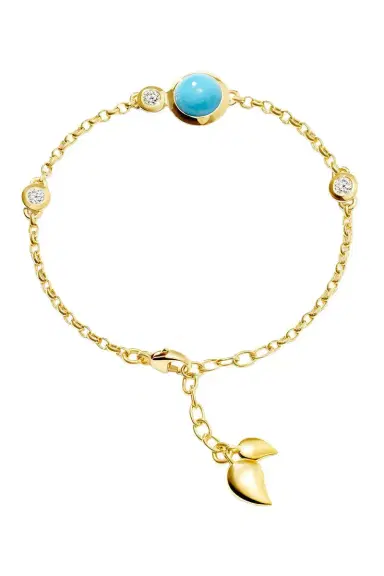 TAMARA COMOLLI Turquoise Mini Bouton Chain Bracelet | Thumbnail 1 TAMARA COMOLLI Turquoise Mini Bouton Chain Bracelet | Thumbnail 1