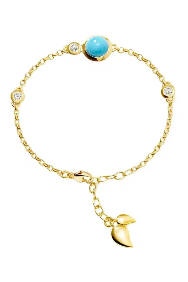 TAMARA COMOLLI Turquoise Mini Bouton Chain Bracelet
